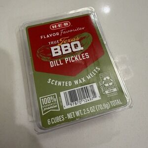 HEB True Texas BBQ Dill Pickles Scented Wax Melts 2.5 oz Novelty Funny Gift NEW